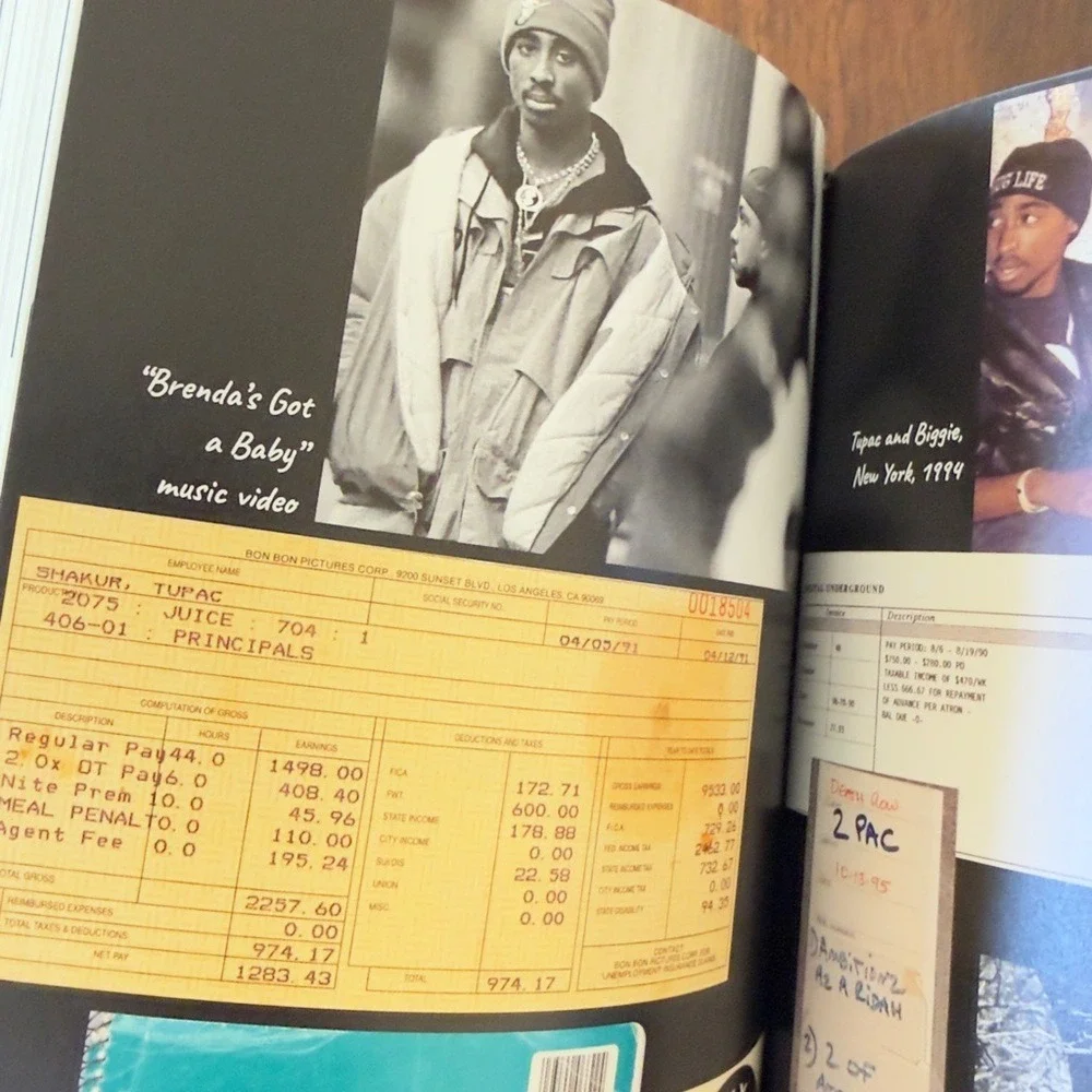 Tupac Shakur:‎ The Authorized Biography Staci Robinson Hardcover Book